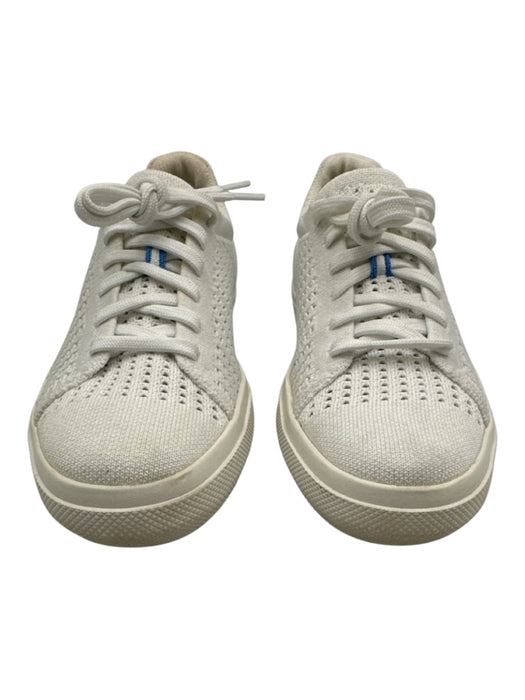 Rothy's Shoe Size 8 White Textile Knit Lace Up Low Top Sneakers White / 8
