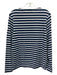 Saint James L'Atelier Size Medium Navy & white Cotton Long Sleeve Boat Neck Top Navy & white / Medium