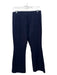 Ann Mashburn Size M Navy Blue Viscose & Nylon Blend Elastic Waist Cropped Pants Navy Blue / M