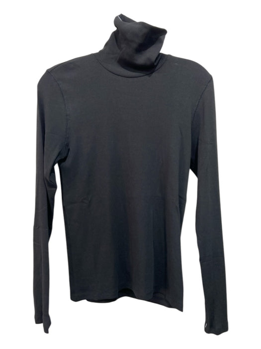 Everlane Size L Black Supima Cotton Turtleneck Long Sleeve Top Black / L