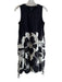 Lisa Bayne Size XSP Black Cotton & Bamboo Linen Round Neck Sleeveless Midi Dress Black / XSP