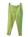Paper White Size Est Small Lime Green Polyester Blend Side Zip Textured Pants Lime Green / Est Small