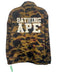 Bathingape Size XL Tan, Green & Black Cotton Silver Buttons Camo Logo Jacket Tan, Green & Black / XL