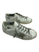 Golden Goose Shoe Size 41 White & Grey Leather Low Top lace up Sneakers White & Grey / 41