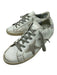 Golden Goose Shoe Size 41 White & Grey Leather Low Top lace up Sneakers White & Grey / 41