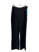 St. John Size 14 Black Wool Blend Elastic Waist Knit Pants Black / 14