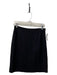 Alice & Trixie Size Small Black Rayon Blend Back Zip Above the Knee Pencil Skirt Black / Small