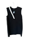 Rag & Bone Size 4 Black & White Polyester Sleeveless V Neck Shift Dress Black & White / 4