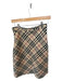 Burberry Size 4 Tan & black Wool Knit Nova Check A Line Skirt Tan & black / 4