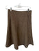 Theory Size 0 Brown Wool Speckled A Line Skirt Brown / 0