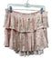 Loveshackfancy Size XL Pink & Multi Cotton Tiered Skirt Elastic Waist Skirt Pink & Multi / XL