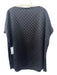 Lafayette 148 Size 1X Black Polyester Textured Sleeveless Top Black / 1X