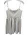 Rumored Size M Cream Poly Blend Bow detail Sleeveless Mini Zip Close Dress Cream / M