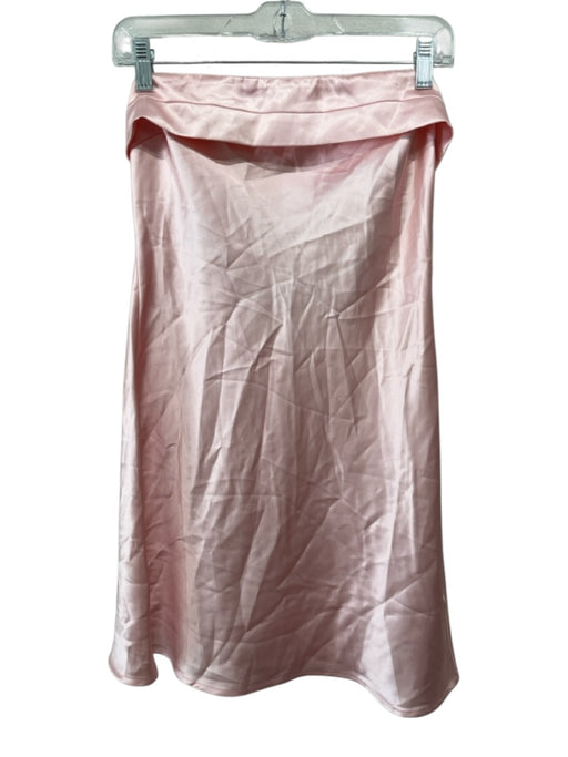 Altar'd State Size L Pink Poly Blend Satin Cut Out Back Sleeveless Dress Pink / L
