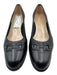 Salvatore Ferragamo Shoe Size 7.5 Black Leather Round Toe Block Heel Shoes Black / 7.5