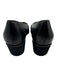 Salvatore Ferragamo Shoe Size 7.5 Black Leather Round Toe Block Heel Shoes Black / 7.5
