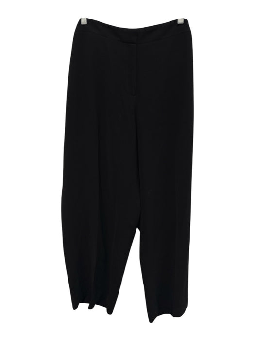 Lafayette 148 Size 24W Black Acetate Blend Mid Rise Straight Leg Trouser Pants Black / 24W