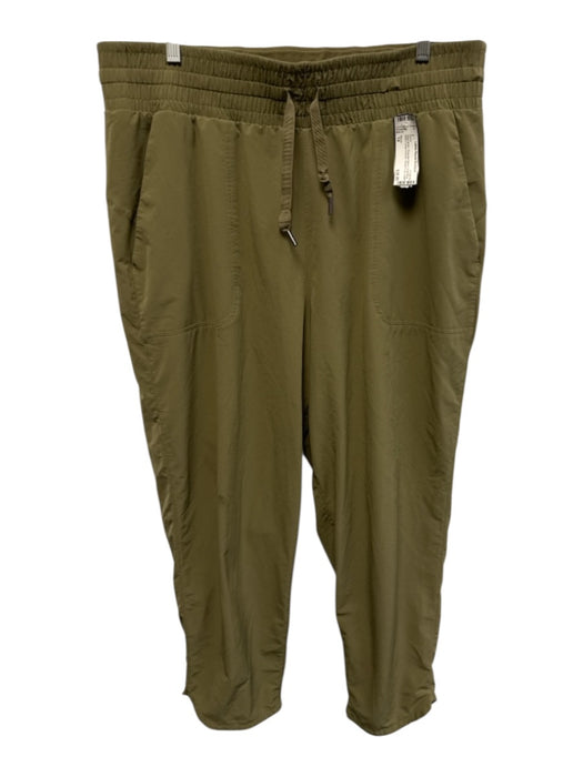 Spanx Size 1X Sage green Polyester Blend Drawstring Waist Large Pockets Pants Sage green / 1X