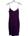 Babaton Size M Eggplant Nylon & Elastane Spaghetti Strap Pencil Skirt Maxi Dress Eggplant / M