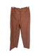 Free People Size XS Brown & Mauve Cotton Drawstring Striped Wide Leg Pants Brown & Mauve / XS