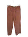 Free People Size XS Brown & Mauve Cotton Drawstring Striped Wide Leg Pants Brown & Mauve / XS