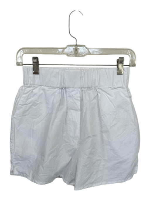 Daily Drills Size XS/S White Cotton High Waist Elastic Waist Boxer Shorts White / XS/S