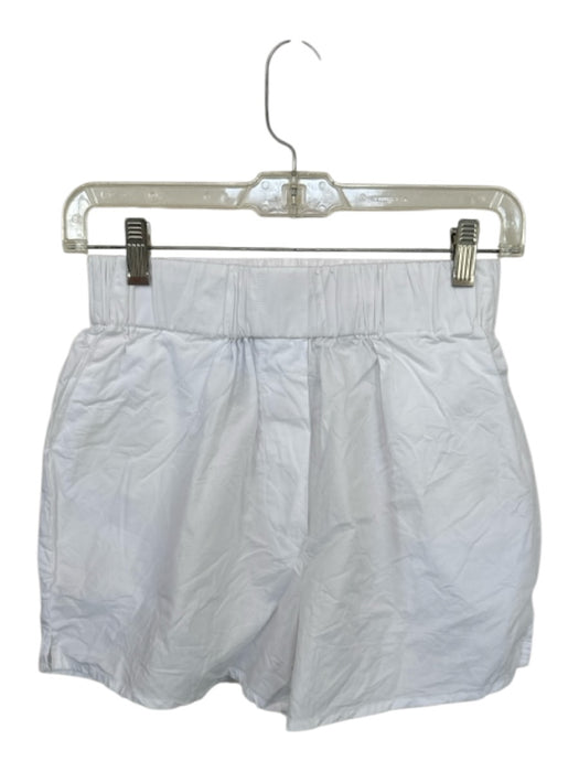 Daily Drills Size XS/S White Cotton High Waist Elastic Waist Boxer Shorts White / XS/S