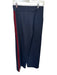 Zara Size XS Navy & Maroon Viscose High Waist Pinstripe Side Stripes Pants Navy & Maroon / XS
