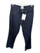 Reformation Size 26 Dark Wash Organic Cotton Blend Mid Rise Straight Leg Jeans Dark Wash / 26