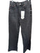 Zara Size 2 Charcoal Cotton High Waist Wide Leg Jeans Charcoal / 2