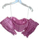 Lovers + Friends Size XS Pink Polyester Short Balloon Sleeve Corset Cropped Top Pink / XS