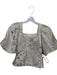 Jonathan Simkhai Size 2 Cream & Silver Polyester Blend jaquard Metallic Top Cream & Silver / 2