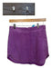 Karina Grimaldi Size XS Purple Leather Studded Mini Skirt Purple / XS