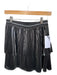 Bailey 44 Size 2 Silver & Black Polyester Elastic Waist Accordion Mini Skirt Silver & Black / 2