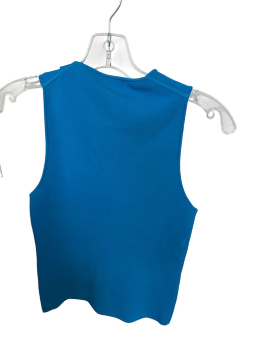 Ramy Brook Size S Blue Viscose Sleeveless Ribbed Top Blue / S
