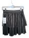 Baily 44 Size 2 Silver & Black Polyester Waist Band Acordian Pleated Mini Skirt Silver & Black / 2