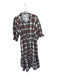 Holly Shae Design Size S/M Red & green Cotton Long Balloon Sleeve Buttons Dress Red & green / S/M