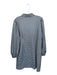 Tyler Boe Size XL Navy & white Polyester Blend Long Sleeve Front Zip Dress Navy & white / XL