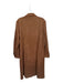 Draper & Damon's Size L Camel Vegan Suede Long Sleeve Buttons Knee Length Coat Camel / L