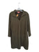 THML Size XL Olive Green Vegan Suede Long Sleeve V Neck Dress Olive Green / XL