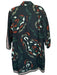 Maude Vivante Size XL Green & Rust Cotton Abstract Long Sleeve Button Down Dress Green & Rust / XL