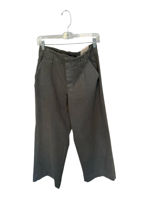 NYDJ Size 6 Forest Green Cotton Blend Wide Leg Front Zip Pockets Pants Forest Green / 6