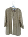 Sara Campbell Size L Gold Wool Blend Metallic Front Pockets Coat Gold / L