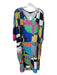 Kozan Size M Multi Polyester Short Sleeve Abstract Maxi Dress Multi / M