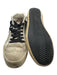 Golden Goose Shoe Size 38 Taupe & Silver Leather & Suede Croc Embossed Sneakers Taupe & Silver / 38