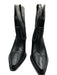Free People Shoe Size 8 Black & White Leather Stitching Block Heel Cowboy Boots Black & White / 8