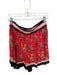 Alice & Olivia Size 8 Red & Multi Polyester High Waist Botanical Shorts Red & Multi / 8