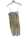 Rachel Zoe Size M Green & Yellow Linen Blend Spaghetti Strap Flowers Maxi Dress Green & Yellow / M