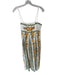 Rachel Zoe Size M Green & Yellow Linen Blend Spaghetti Strap Flowers Maxi Dress Green & Yellow / M