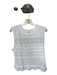 By Anthropologie Size L White Cotton Sleeveless Lace Detail Top White / L